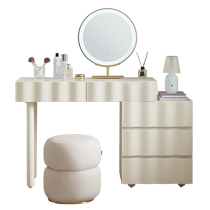 Quanyou Home Modern Simple Cream Style Dressing Table Bedroom Internet Celebrity Bucket Cabinet Integrated Corner Dressing Table 129519