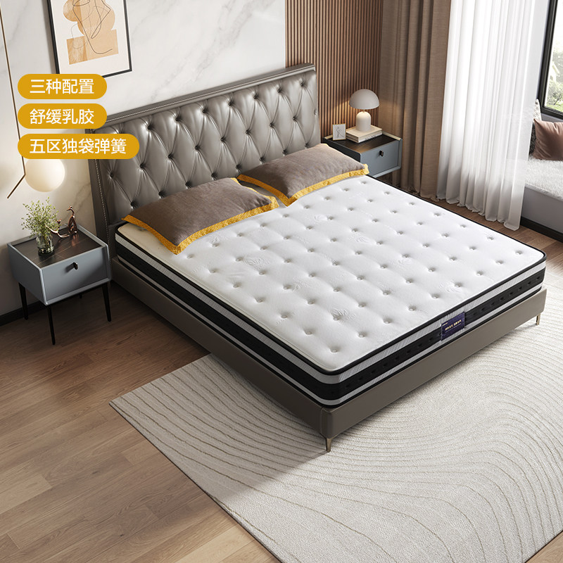 Quanyou Home Furnishing Latex Mattress 1 8m 1 5m Double Bed Spring Mattress 105183