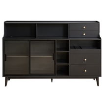 Full Friend Home Faffet Cream Wind Dining Side Cabinet Living-room Kitchen Storage Containing Coffee Preparation Dining Cabinet 129528