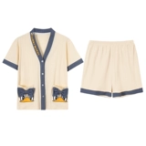 Хлопковая пижама, осенний милый комплект для школьников, коллекция 2022, осенняя