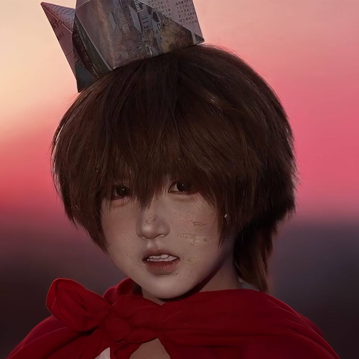 十日终焉郑应雄cos假发黑发蓬松碎齐刘海头皮顶浅棕万用头套漫展_COSPLAY配件_淘宝游戏网