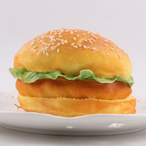 squishy decompression slow rebound cute simulation hamburger model girl heart children soft decompression pinch music toys