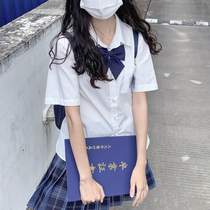 Zero degree JK shirt female embroidered white blouse original genuine day ensemble Academy short sleeve shirt student class clothes clothes