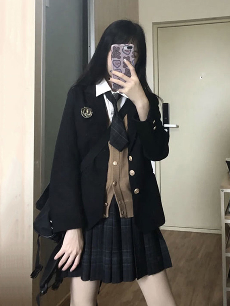 Chi Taihei Western jacket female black suit original genuine Japanese college style JK uniform suit suit winter female