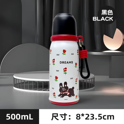 保温杯中小学生带盖水杯子500ML
