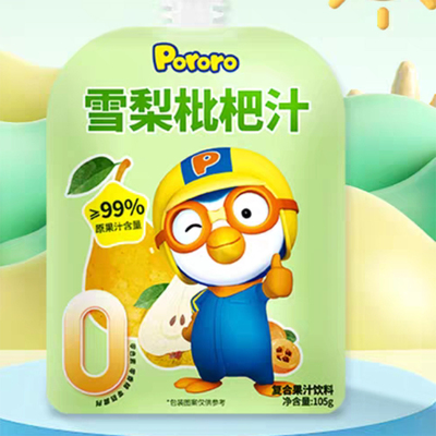 【105g*1袋】啵乐乐Pororo雪梨枇杷汁