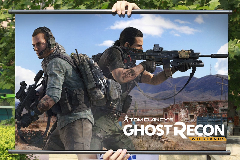 [Flange] Tom Clancy Ghost Recon: Tranh vẽ xung quanh trang trí Bộ sưu tập Poster hoang dã - Game Nhân vật liên quan