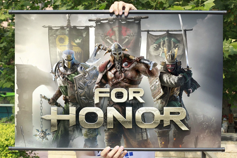 [Flange] vinh quang chiến đấu linh hồn xung quanh áp phích tranh vải For Honor trang trí áp phích trò chơi ngoại vi - Game Nhân vật liên quan