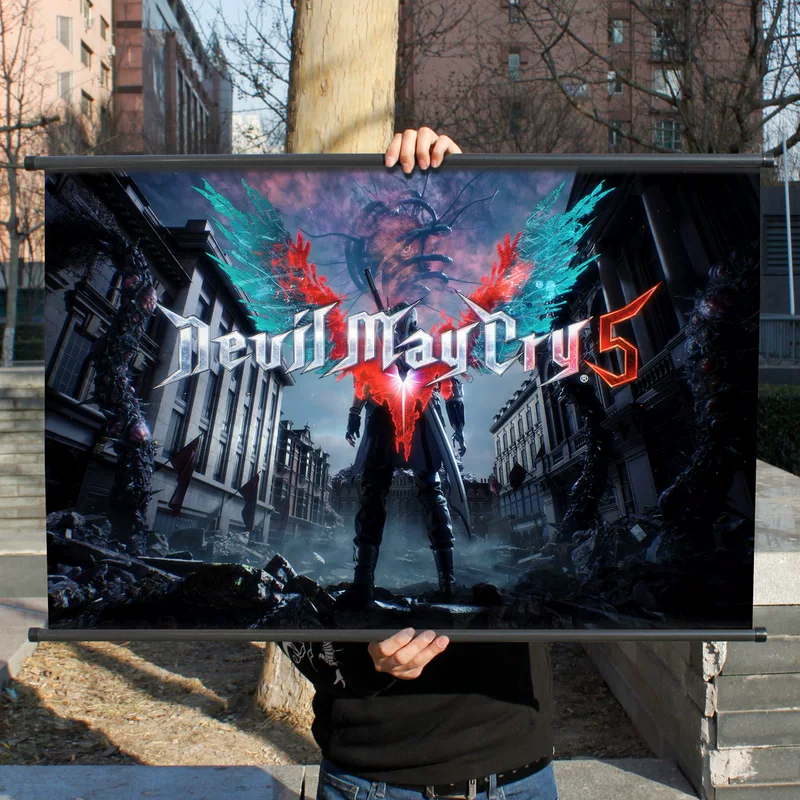 Devil May Cry 5 Poster ngoại vi Tranh vải Dante Vigil Nero Game Trang trí ngoại vi Poster Devil May Cry - Game Nhân vật liên quan