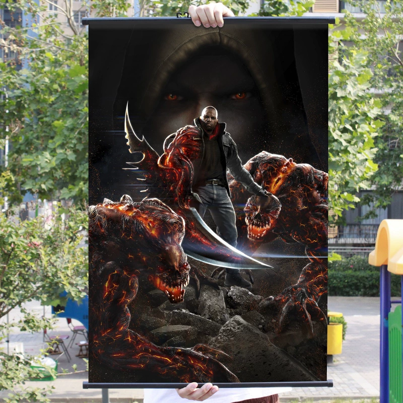 [Flange] giết người hình dạng ban đầu 1/2 xung quanh bộ sưu tập trò chơi tranh vải trang trí poster trò chơi - Game Nhân vật liên quan