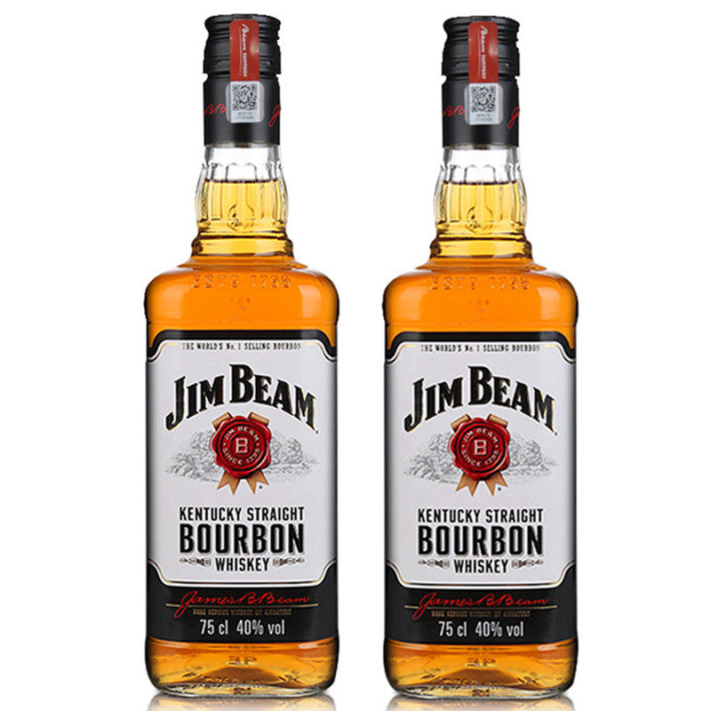 Imported foreign wine JIMBEAM Bai Zhanbian Jinbin bourbon whiskey licensed 750ml double pack