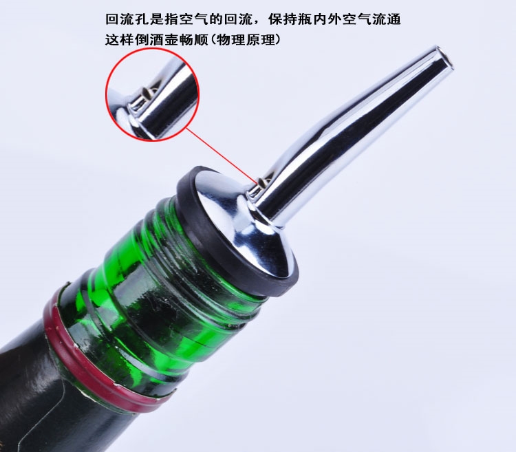 Bộ rượu vang Thép không gỉ miệng kim loại Rượu vang miệng rượu Bartender rượu vang đặc biệt nút chai Rượu bartender ly uong ruou vang