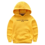 Демисезонная хлопковая утепленная толстовка для мальчиков с капюшоном, толстовка с капюшоном, цветная куртка, подходит для подростков