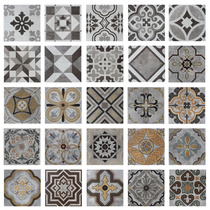 Najie LOFT cement brick Simple modern dining room living room antique tiles 200 non-slip floor tiles Background wall tiles