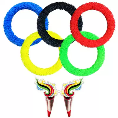 Five-ring props Hand-held garland School games admission ceremony Opening ceremony phalanx square team appearance hand-held props