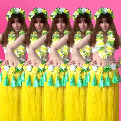 Hula skirt adult sea grass dance dress Hawaiian hula costume adult suit women's grass skirt