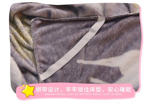 Falais giường váy trải giường đơn mảnh dày san hô lông cừu ấm flannel tấm trải giường 1,5 / 1,8 m trượt 	chân váy giường