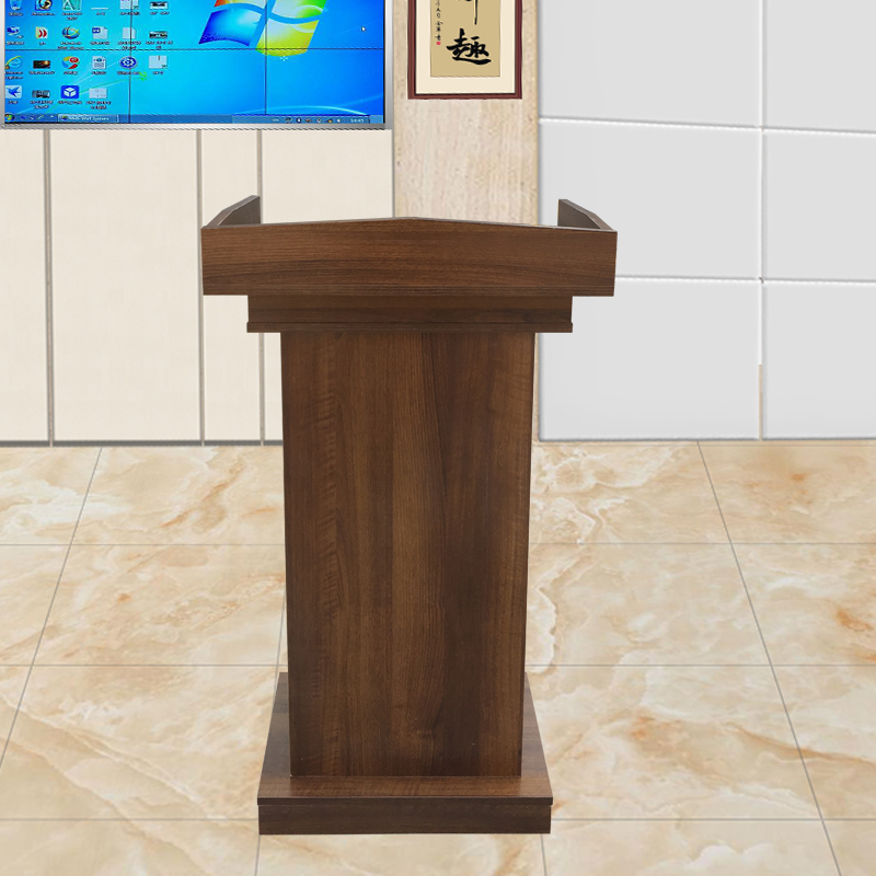 Small, light and stable solid wood speech Speech Shopping guide Welcome concierge Consultation Teacher School parking table
