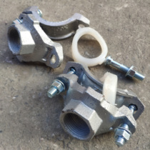 Lining plastic steel pipe water-feeding mechanical tee-clamp 2-inch variable 1-inch drinking water pipe water splitting hoop tee joint