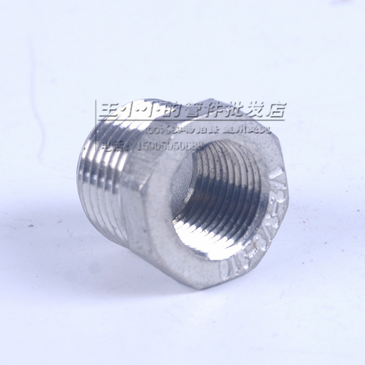 304 stainless steel plumbing accessories large and small fill core inner and outer screw thread direct different diameter variable diameter conversion joint