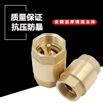 Full double internal screw thread unidirectional vertical check valve water pump water meter toilet spring water stop valve stop inverse valve