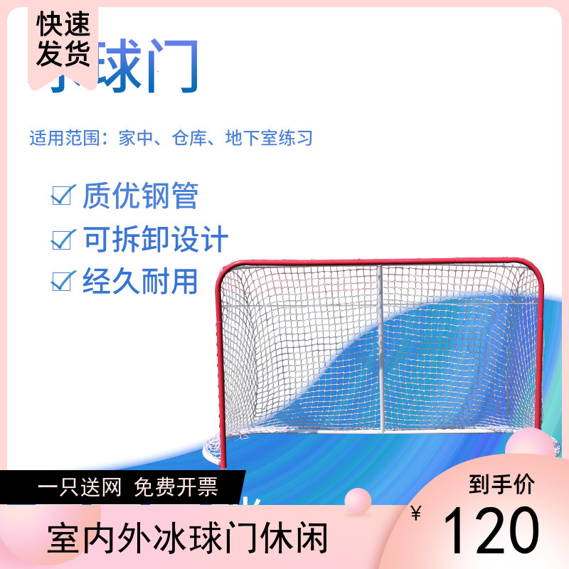Small Hockey Ball Door Mini Portable Wheels Sliding Ball Pollgoal Dryland Hockey Lacrosse Doors Net Home Children Football