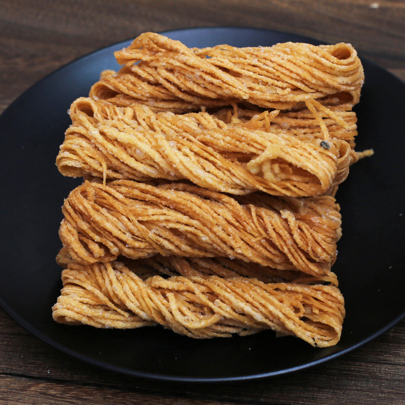 宁夏回族特产小金丝馓子,香酥脆嫩的非遗油炸茶点怎么选?-杂粮组合-淘宝百科网