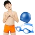 Quần bơi trẻ em Li Ning kính râm phù hợp với áo tắm quần kính râm mũ bơi bé trai trong quần bơi bé trai quần boxer áo bơi cho bé gái Bộ đồ bơi của Kid
