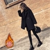 Mẫu áo thu đông 2018 mới dài vừa phải 150cm nhỏ ngắn 155 áo khoác len nữ XS loại áo len áo bomber Trung bình và dài Coat
