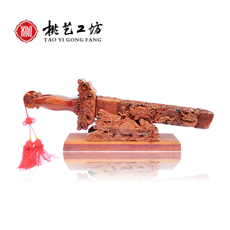 Taomujian boss desk desktop decoration high-end creative Chinese-style men's chairman's office fortune-telling town house business