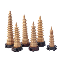 Feicheng Taomu Wenchang Tower small ornaments 13 floors nine floors seven floors with base mascot student study decoration supplies