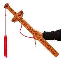 Authentic peach wood sword pendant home living room entrance door entrance door large wall decoration ornaments