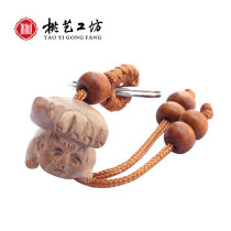 Peach Wood trampling small person Jewelry pendant anti-small man born year male Lady transfer carry with adult decoration