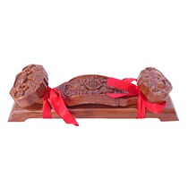 Small Ruyi ornaments Horizontal solid wood Lucky Feicheng peach wood auspicious Ruyi living room town house evil spirits home accessories