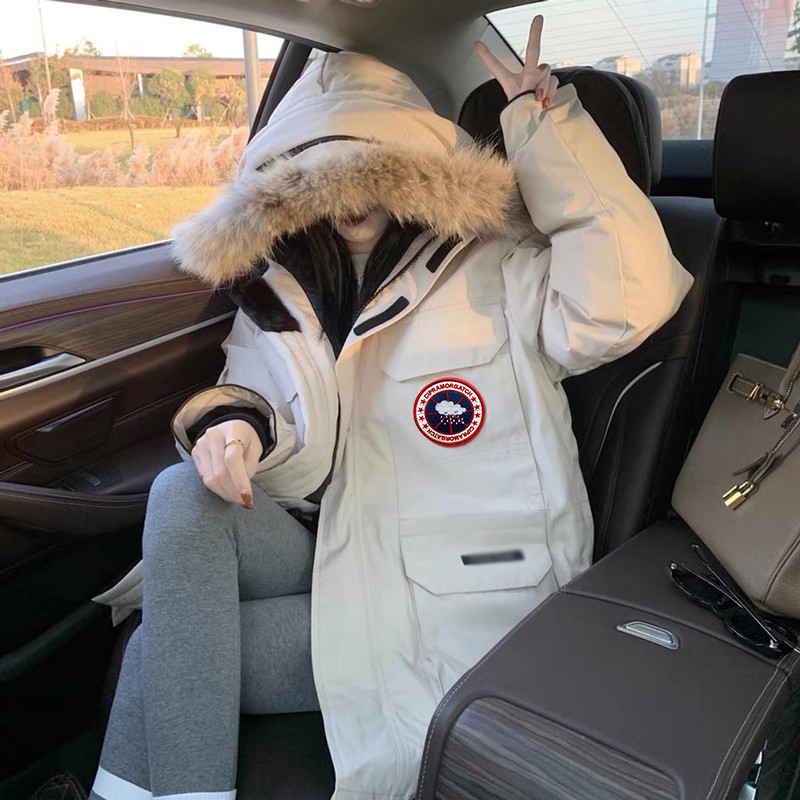 Winter Plus-Size Workwear down Jacket for Women, Mid-Length 2026 New Style Couple Parka, Men's Thickened Goose down Coat, Trendy