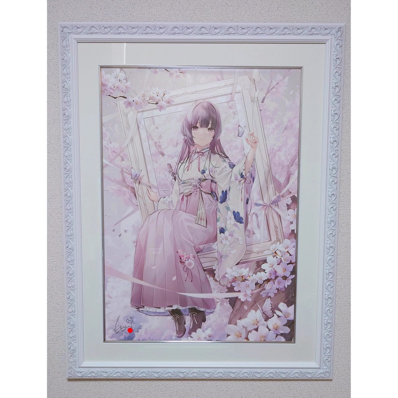 Vintage White Floral Pattern, Imported Solid Wood, Printmaking Frame, Reproduction of Original Artwork, for Printmaking, Nationwide Sf Express Free Shipping~~