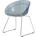 Северный легкий роскошный обеденный стул Домохозяйство Прозрачное кресло Стул Стул из нержавеющей стали.