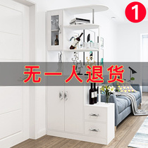 Entrance Door Double Sided Partition Cabinet Living-room Wine Cabinet Home Doorway Shoe Cabinet Xuanguan Cabinet Large Capacity Storage Cabinet White Cabinet