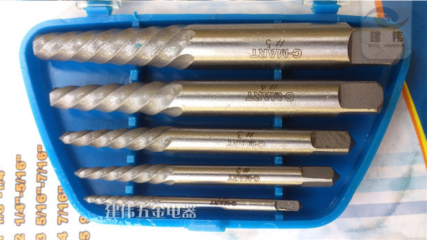Công cụ sima xác thực bị hỏng đầu vít trượt giày dây trượt dây vắt khác khoan phần cứng công cụ cắt bit mũi khoét sắt