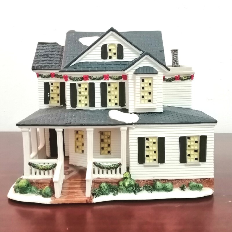 Foreign Trade Surplus Goods Exported to the United States, Owell Brand Hand-Painted Night Light Ceramic House, European-Style Architectural Ornament Crafts
