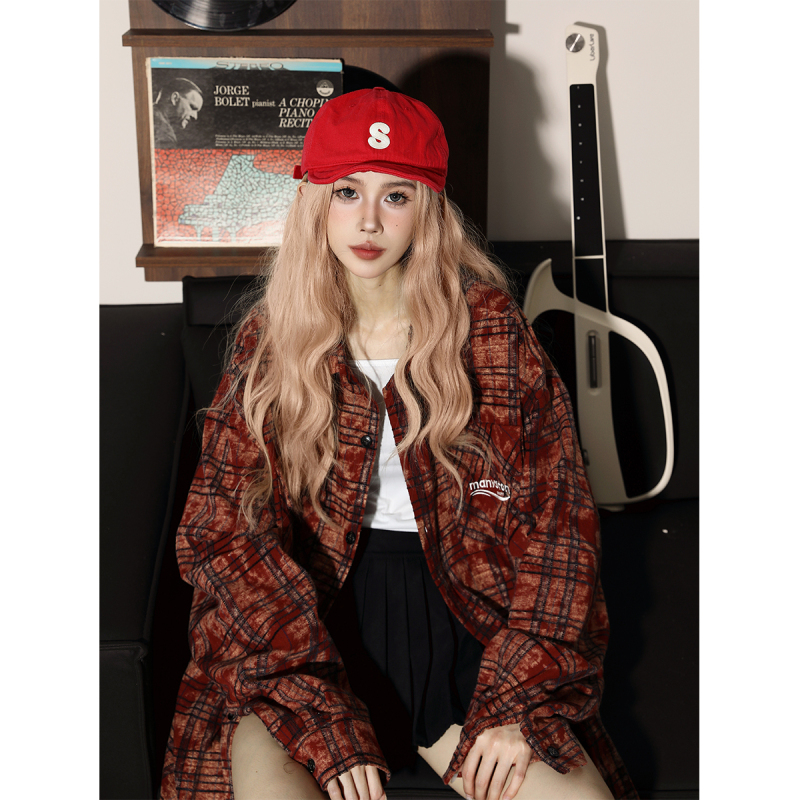 Manyston Chinese Style Long-Sleeved Floral Shirt for Women, Spring and Autumn, High-End Plaid Casual Shirt Jacket Manyston Chinese Style Long-Sleeved Floral Shirt for Women, Spring and Autumn, High-End Plaid Casual Shirt Jacket