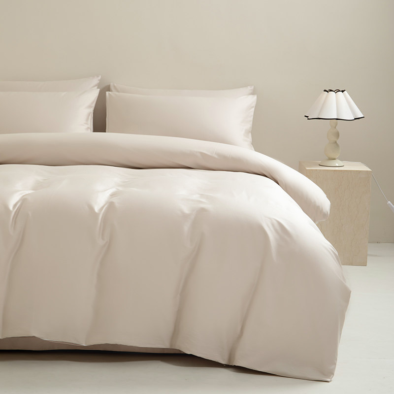 Natural Sleep Cotton Bedding Four-Piece Set New Model Four Seasons High-Density Pure Cotton Bed Sheet Pillowcase Duvet Cover