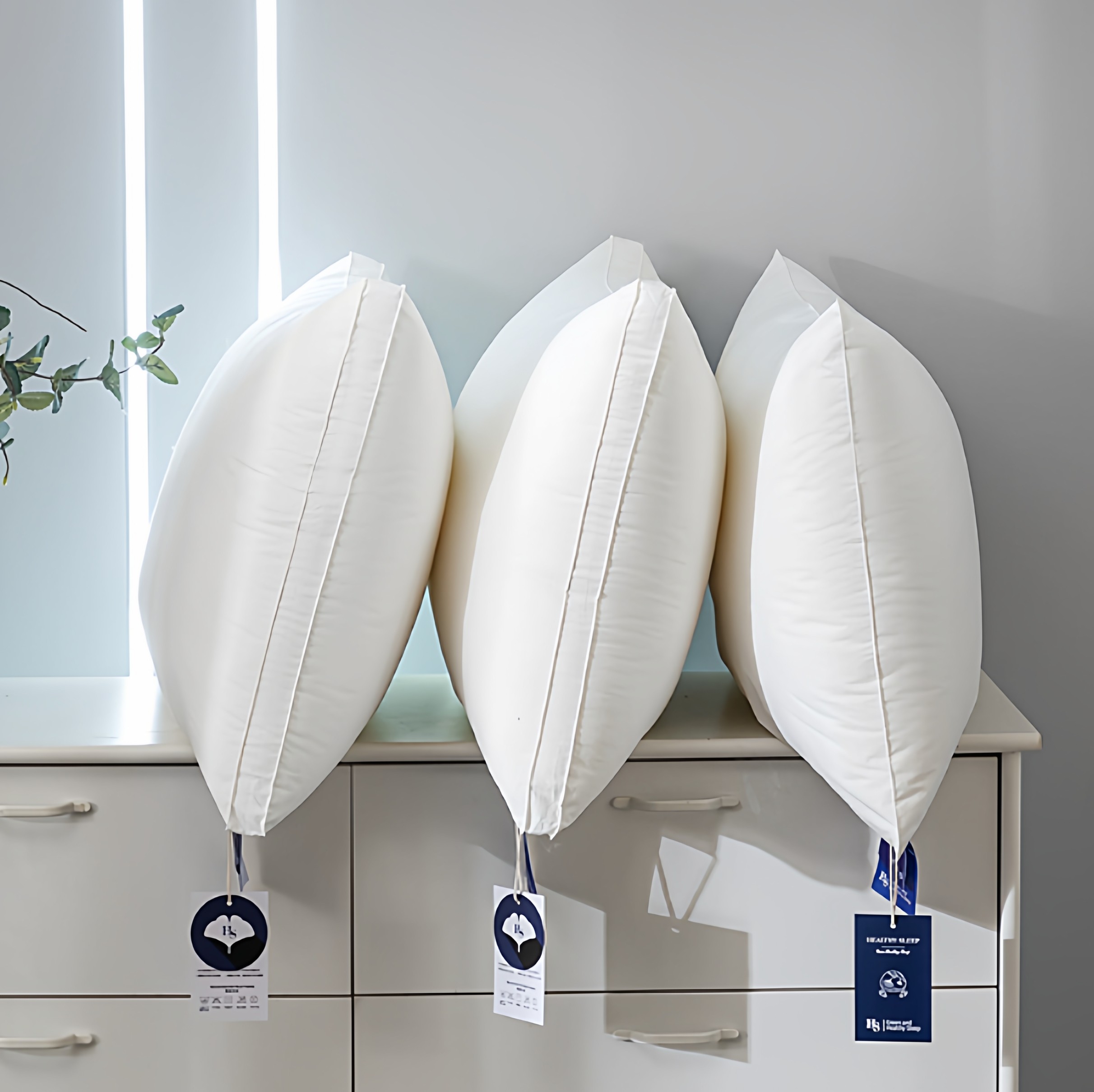 Nude Cotton Deep Sleep Slow Rebound Five-Star Hotel Pillow Core, Soft and Fluffy Pillow, Cervical Spine Protection, Home Use for Adults to Aid Sleep