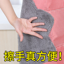 Hand rub apron Womens kitchen cooking waterproof and oil-proof fashion cute Japanese adult adjustable bib