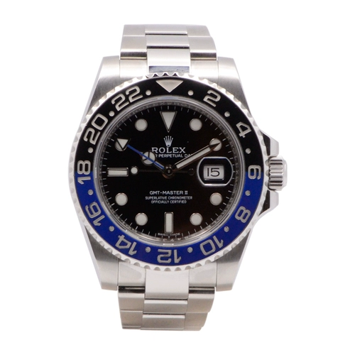 Второе -рулекс 116710 GMT Time Time Double Time Men's Blue Black Inter Watch Watch