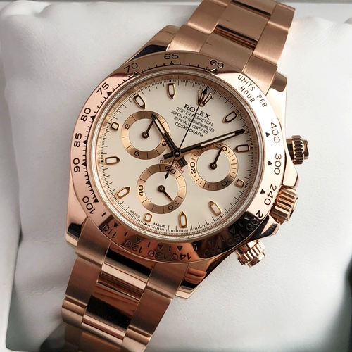 Spot Second-Hand Rolex Datonga Series Rose Gold Automatic Mechanical Men's Watch 116505-National Inspection Подлинный