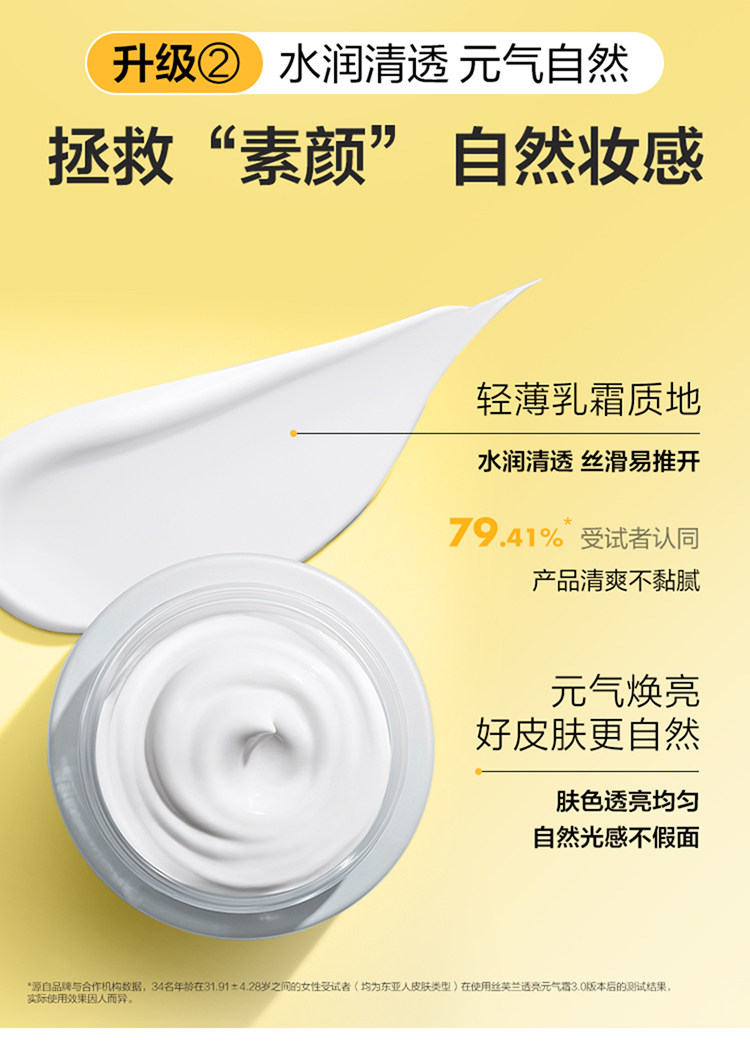 【中国直邮】蓝盈莹同款  Sephora  丝芙兰   透亮元气霜 柠檬籽系列(焕新3.0版)  素颜霜    脸部身体遮瑕裸妆  50g【彩妆大神王亚飞、春楠推荐】