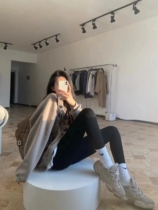 Spring Sharkskin leggings womens girdle belly thigh letters liquid tight sports yoga Barbie pants to wear outside