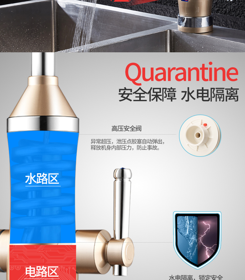 Vòi nước nóng điện TCL TDR-30DX đun nóng nước nóng nhanh tay đôi xử lý nước nóng ngay lập tức - Máy đun nước cây nước nóng lạnh toshiba