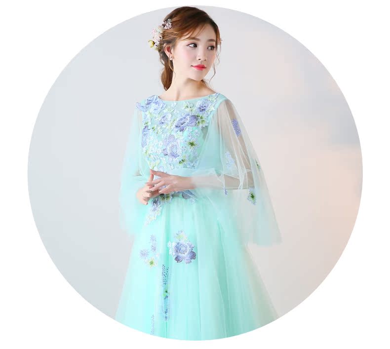 Robe de soirée manche volante - Ref 3210794 Image 17